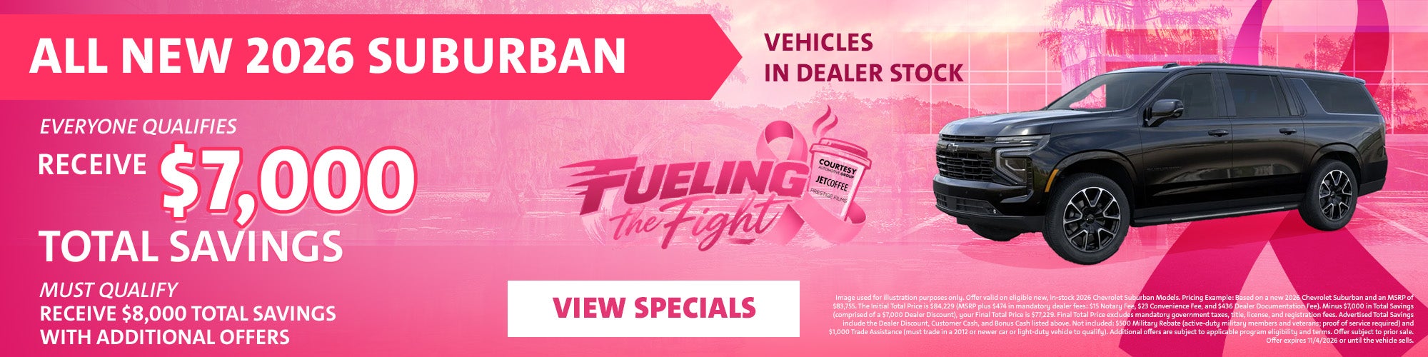 2026 Suburban October Offers