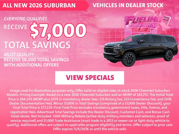 2026 Suburban October Offers